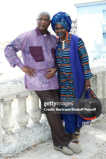 Actress Naky Sy Savane and guest attend the 10th Angouleme French-Speaking Film Festival : Day Five on August 26, 2017 in Angouleme, France.