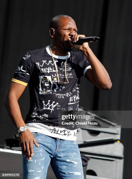 Giggs performs at Reading Festival at Richfield Avenue on August 27, 2017 in Reading, England.