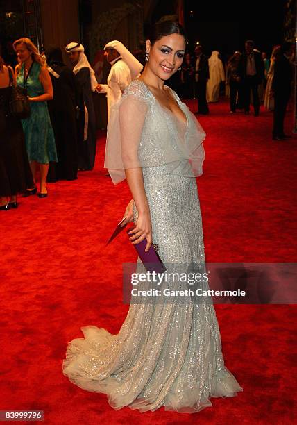 Actress Yasmine al Masri attends the Opening Night Gala of The 5th Annual Dubai International Film Festival held at the Madinat Jumeriah Complex on...