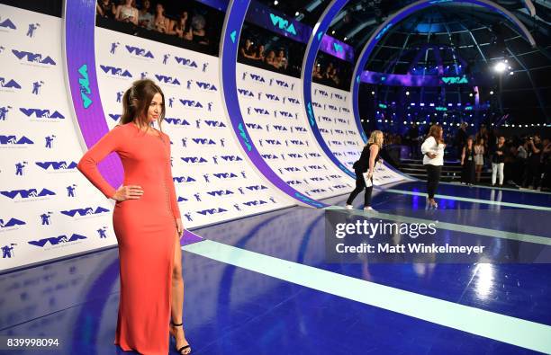 Erika Costell attends the 2017 MTV Video Music Awards at The Forum on August 27, 2017 in Inglewood, California.