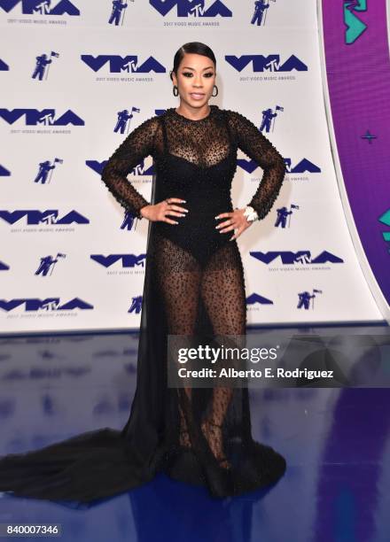 Keyshia Cole attends the 2017 MTV Video Music Awards at The Forum on August 27, 2017 in Inglewood, California.