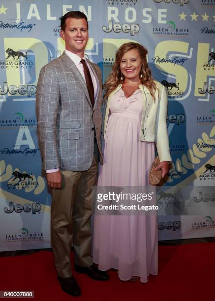 Guests attend the 7th Annual Jalen Rose Leadership Academy Celebrity Golf Classic - Day 1 at MGM Grand Detroit on August 27, 2017 in Detroit,...