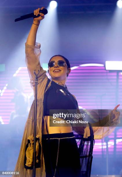 Charli XCX performs at Reading Festival at Richfield Avenue on August 27, 2017 in Reading, England.