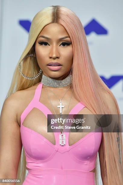 Rapper Nicki Minaj attends the 2017 MTV Video Music Awards at The Forum on August 27, 2017 in Inglewood, California.