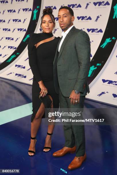 Ludacris and Eudoxie Mbouguiengue during the 2017 MTV Video Music Awards at The Forum on August 27, 2017 in Inglewood, California.