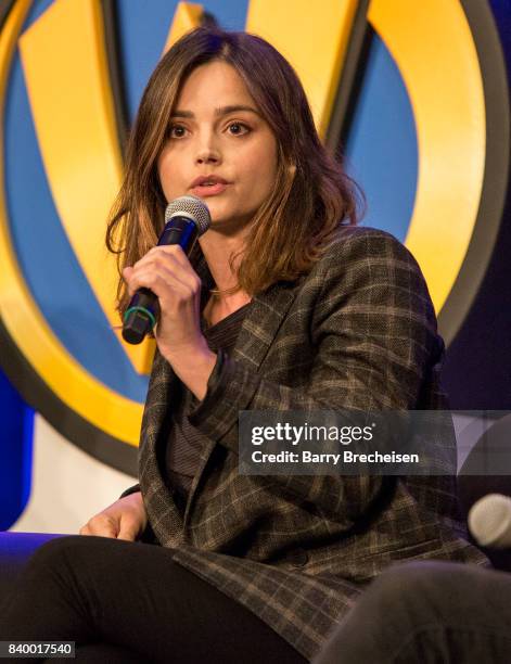 Actress Jenna Coleman during the Wizard World Chicago Comic-Con at Donald E. Stephens Convention Center on August 27, 2017 in Rosemont, Illinois.