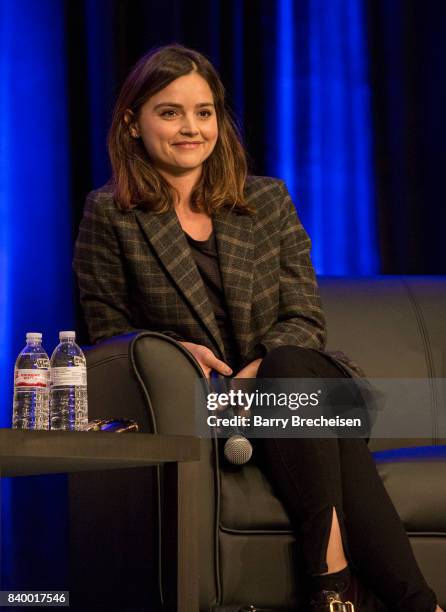 Actress Jenna Coleman during the Wizard World Chicago Comic-Con at Donald E. Stephens Convention Center on August 27, 2017 in Rosemont, Illinois.