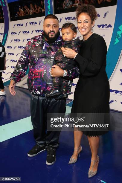 Khaled, Asahd Tuck Khaled and Nicole Tuck during the 2017 MTV Video Music Awards at The Forum on August 27, 2017 in Inglewood, California.