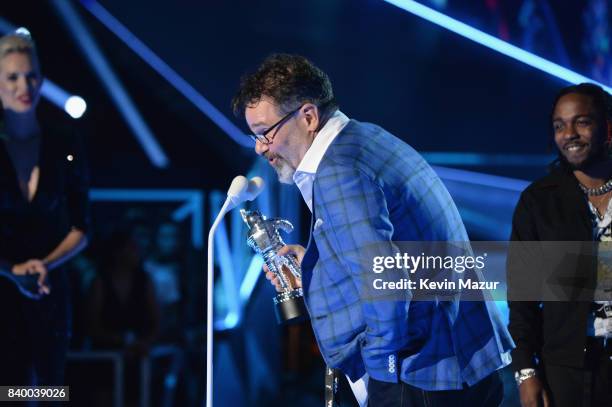 Dave Meyers accepts award during the 2017 MTV Video Music Awards at The Forum on August 27, 2017 in Inglewood, California.