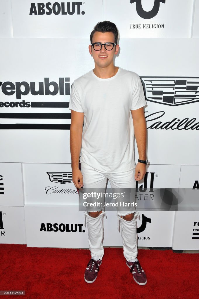 Stanaj Stanaj attends the VMA after party hosted by Republic Records and ...