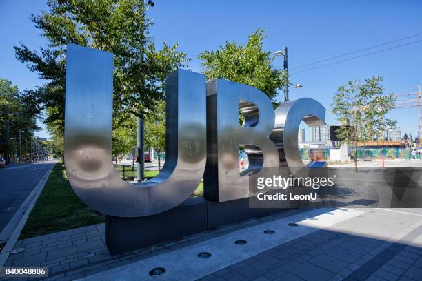 ubc sign, vancouver, canada - university of british columbia stock pictures, royalty-free photos & images
