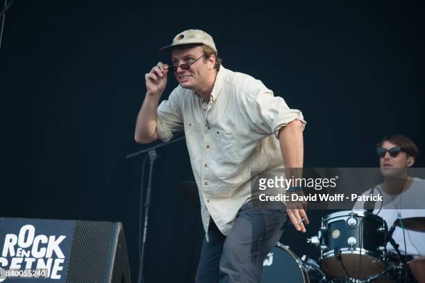 Mac DeMarco performs during Rock en Seine at Domaine National de Saint-Cloud on August 27, 2017 in Paris, France.