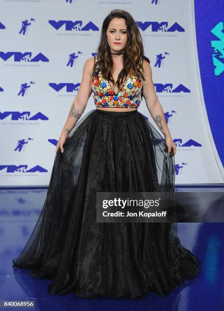 Jenelle Evans arrives at the 2017 MTV Video Music Awards at The Forum on August 27, 2017 in Inglewood, California.