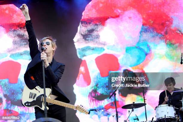 Spoon performs at MusicFestNW presents Project Pabst at Tom McCall Waterfront Park on August 27, 2017 in Portland, Oregon.