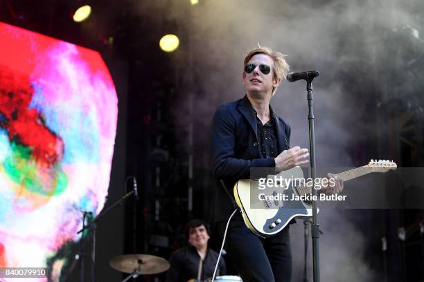 Spoon performs at MusicFestNW presents Project Pabst at Tom McCall Waterfront Park on August 27, 2017 in Portland, Oregon.