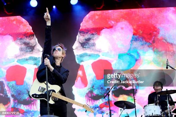 Spoon performs at MusicFestNW presents Project Pabst at Tom McCall Waterfront Park on August 27, 2017 in Portland, Oregon.