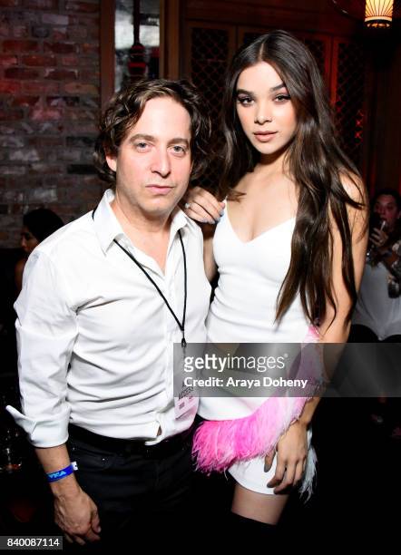Hailee Steinfeld and Republic Records President Charlie Walk and Hailee Steinfeld attend the VMA after party hosted by Republic Records and Cadillac...