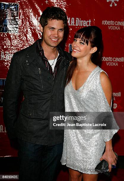 Andrew Seeley and Amy Paffrath attend the 2nd Annual Remember To Give Holiday Party presented by LA Direct Magazine at Les Deux on December 11, 2008...