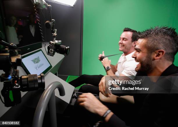 Ryan Kelley and Guest attend the VMA after party hosted by Republic Records and Cadillac at TAO restaurant at the Dream Hotel on August 27, 2017 in...