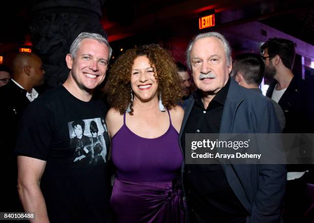 Francisca Moroder and Giorgio Moroder attend the VMA after party hosted by Republic Records and Cadillac at TAO restaurant at the Dream Hotel on...