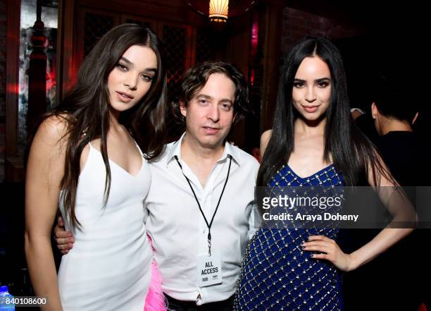 Hailee Steinfeld, Republic Records President Charlie Walk and guest attend the VMA after party hosted by Republic Records and Cadillac at TAO...