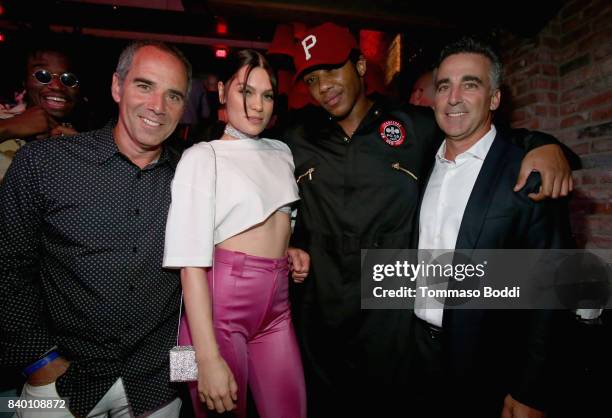 Republic Records President Monte Lipman, Jessie J, Prince Charlez and Avery Lipman attend the VMA after party hosted by Republic Records and Cadillac...