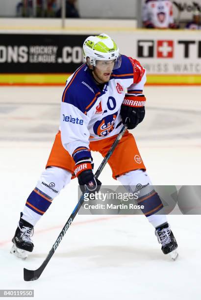 Niko Ojamaeki of Tampere skates against the Grizzlys Wolfsburg during the Champions Hockey League match between Grizzlys Wolfsburg and Tappara...
