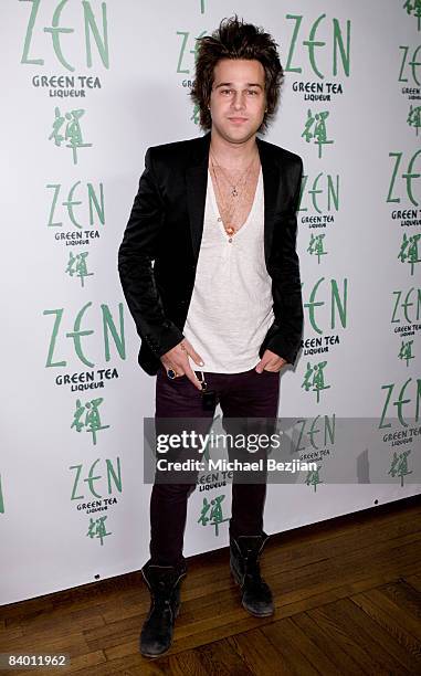 Recording artist Ryan Cabrera arrives at the DWTS Tour Kick-Off Party for Lance Bass at Yamashiro Restaurant on December 10, 2008 in Los Angeles,...