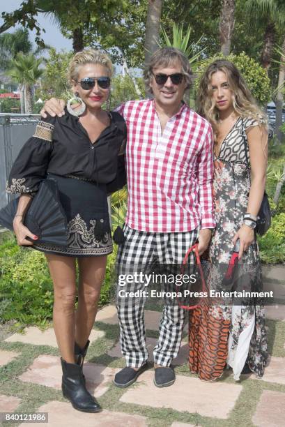 Hubertus Von Hohenlohe and Simona Gandolfi attend the 46th International Polo Tournament Final on August 27, 2017 in Sotogrande, Spain.