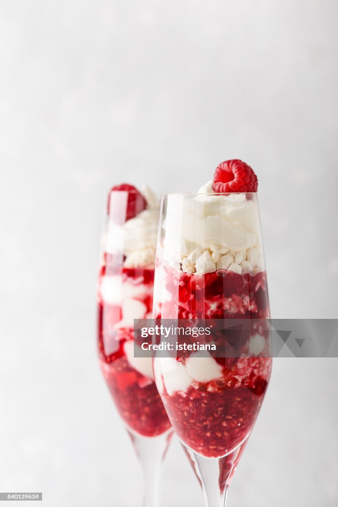 Occasions. Eton mess dessert