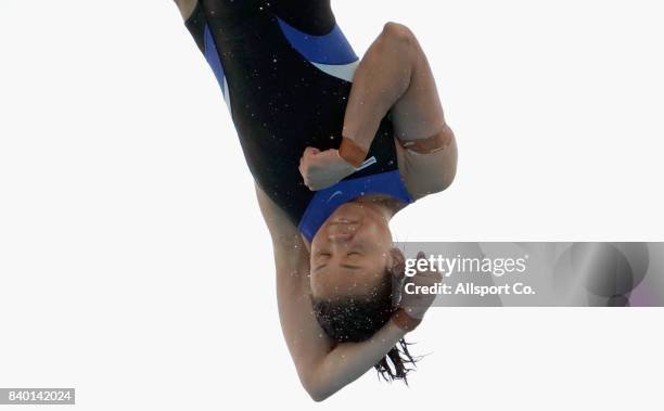 Pandelela Rinong of Malaysia competes during the Women Platform Diving Final at the Aquatic Centre as part of the 2017 SEA Games on August 28, 2017...