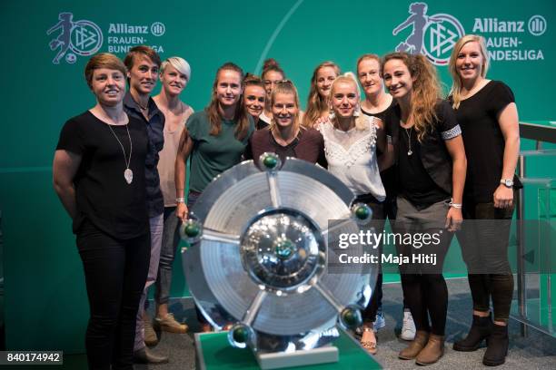 Players Susann Utes , Anne van Bonn , Nilla Fischer , Kathleen Radtke , Lina Magull , Felicitas Rauch , Marie-Louise Eta , Sophie Howard - , Ina...