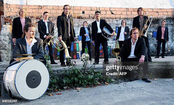 By Etienne BALMER Photo taken on October 18, 2008 shows the band "Kein Vorspiel" pose for a photo in the southern German town of Landshut. The...