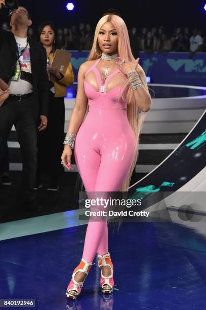 Nicki Minaj attends the 2017 MTV Video Music Awards at The Forum on August 27, 2017 in Inglewood, California.