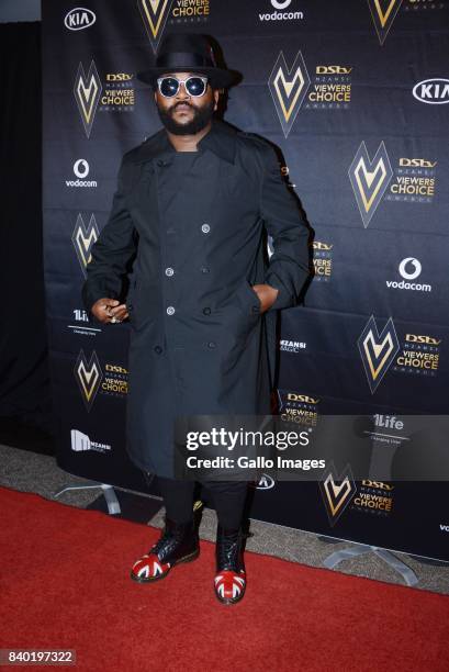 Ambitiouz Entertainment superstar Sjava during the DStv Mzansi Viewers Choice Awards event at the Sandton Convention Centre on August 26, 2017 in...