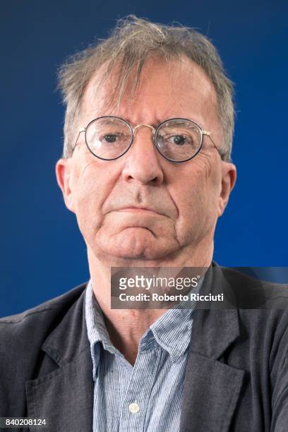 American artist and author Roger Hutchison attends a photocall during the annual Edinburgh International Book Festival at Charlotte Square Gardens on...