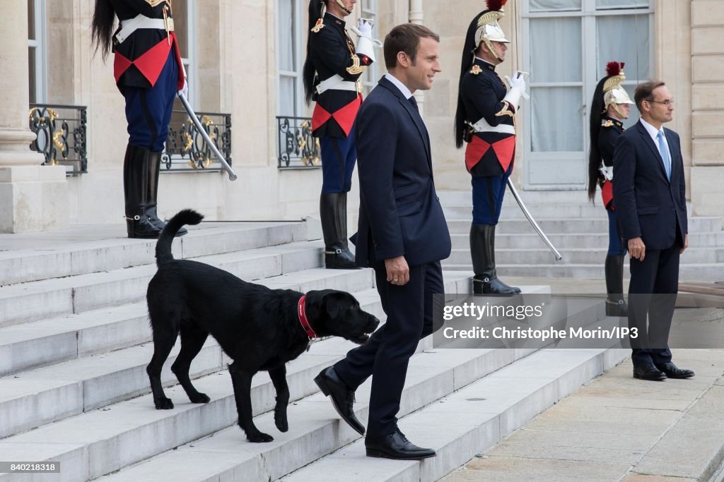 French President Emmanuel Macron Meets Heads Of States of Germany, Spain, Italy, Tchad, Libya And Niger At Elysee Palace