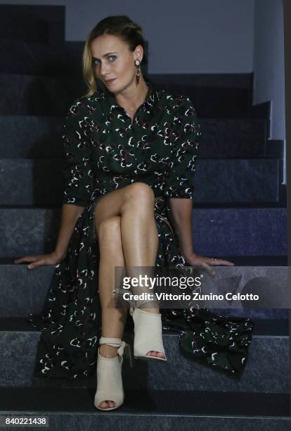 Actress Lucia Mascino poses for a portrait during the 70th Locarno Film Festival on August 6, 2017 in Locarno, Switzerland.