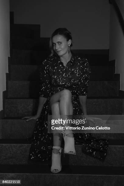 Actress Lucia Mascino poses for a portrait during the 70th Locarno Film Festival on August 6, 2017 in Locarno, Switzerland.
