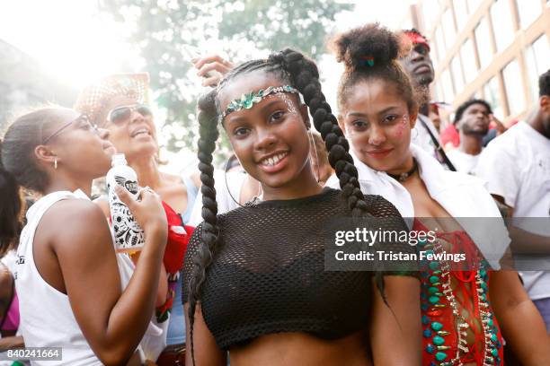 General view at the Red Bull Music Academy x Mangrove float at Notting Hill Carnival on August 28, 2017 in London, England.