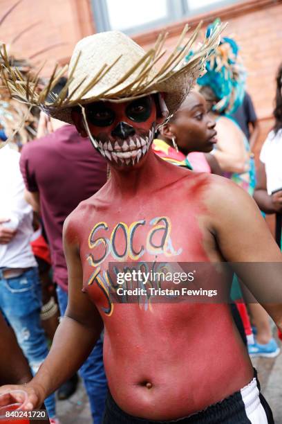 General view at the Red Bull Music Academy x Mangrove float at Notting Hill Carnival on August 28, 2017 in London, England.