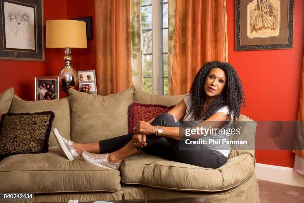 Singer Ruth Pointer is photographed for Closer Weekly Magazine on January 18, 2016 at home in Massachusetts.