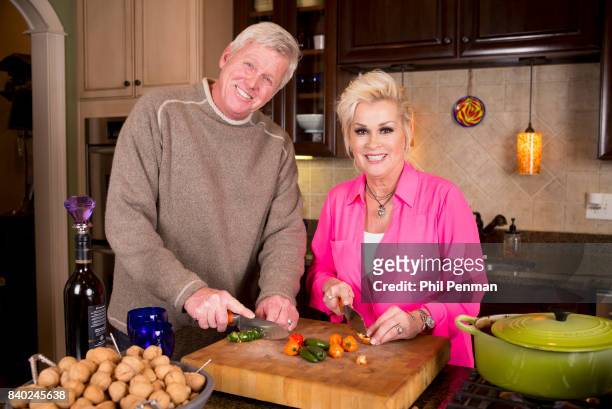Singer Lorrie Morgan and husband Randy White are photographed for Closer Weekly Magazine on January 20, 2016 at home in Tennessee.