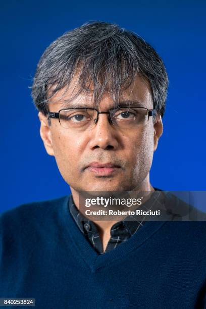 Indian novelist, poet, essayist, literary critic, editor, singer and music composer Amit Chaudhuri attends a photocall during the annual Edinburgh...