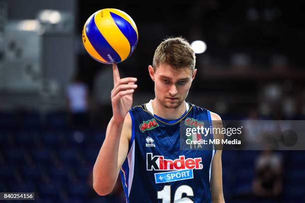Oleg Antonov of Italy during the European Men's Volleyball Championships 2017 match between Slovakia and Italy on August 27, 2017 in Szczecin, Poland.