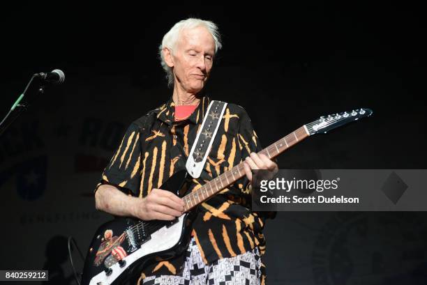 Guitarist Robby Krieger of The Doors performs onstage during the 10th annual Medlock Krieger All Star Concert benefiting St Judes Children's Research...