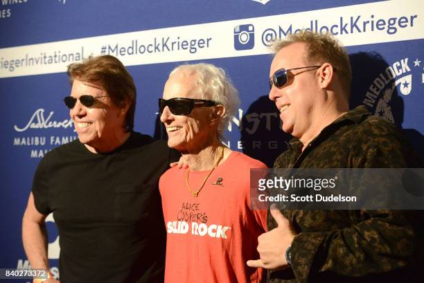 Musicians George Thorogood, Robby Krieger and Scott Medlock attend the 10th annual Medlock Krieger All Star Concert benefiting St Judes Children's...