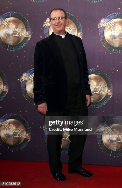 Reverend Richard Coles attends the 'Strictly Come Dancing 2017' red carpet launch at The Piazza on August 28, 2017 in London, England.