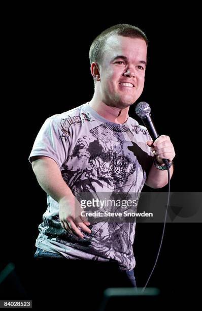 Comedian Brad Williams performs at Route 66 Casino's Legends Theater on December 13, 2008 in Albuquerque, New Mexico.