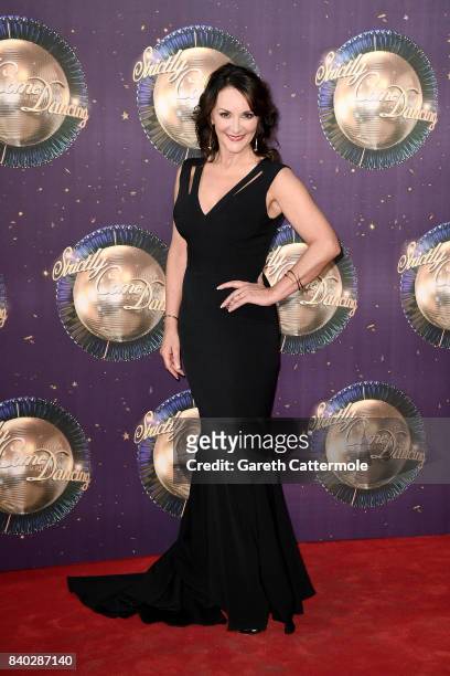 Head Judge Shirley Ballas attends the 'Strictly Come Dancing 2017' red carpet launch at The Piazza on August 28, 2017 in London, England.